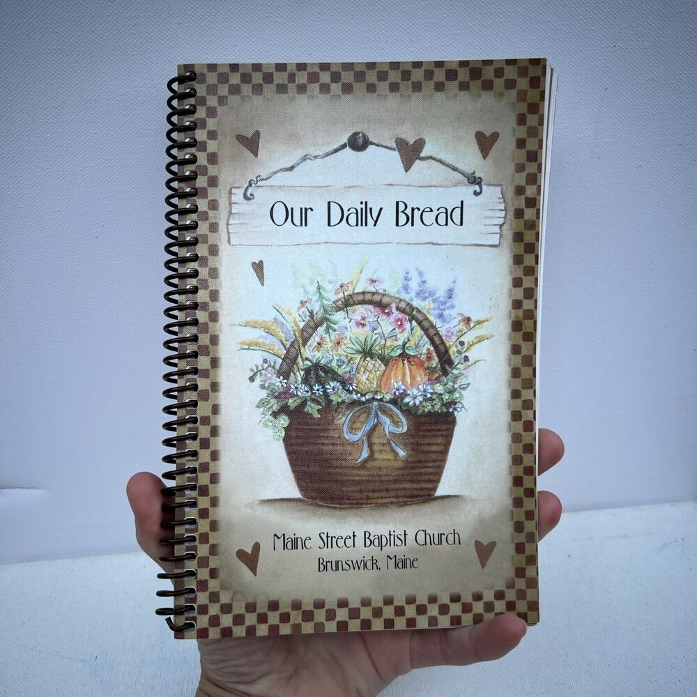 Local Maine Church Community Spiral Cookbook Small Town suppers recipes